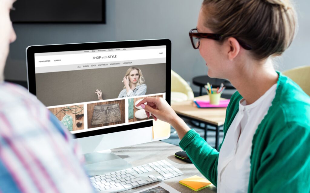 Lady on eCommerce store using Gadya Payment Solutions